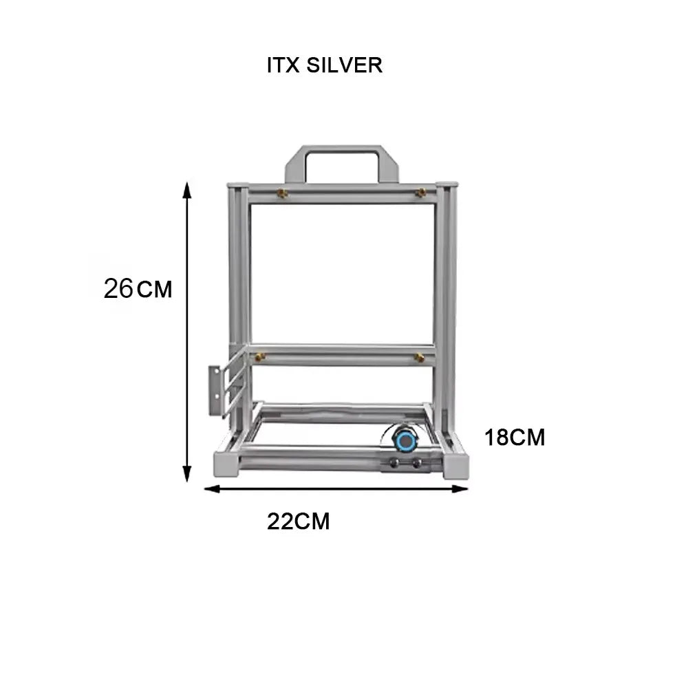ITX MATX ATX Gamer Cabinet,MOD Desktop PC Case Open Frame Rack,Water Cooler Computer Gaming Chassis Vertical Personality DIY