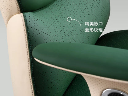 Bequemer Chefbürostuhl, luxuriöser grauer Designer-Drehstuhl, ergonomisch, tragbar, für das Home Office von Fotel Gaming