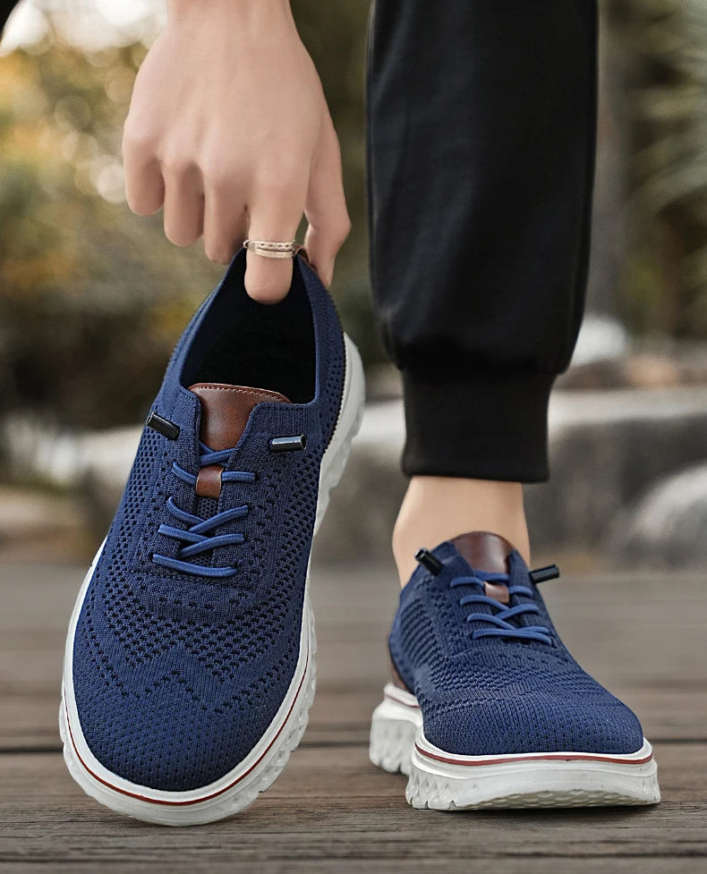 Men Sneakers Men Mesh Casual Shoes Fashion Lightweight Breathable Soft Soled Shoes Summer Outdoor Sports Fitness Large Size 48.