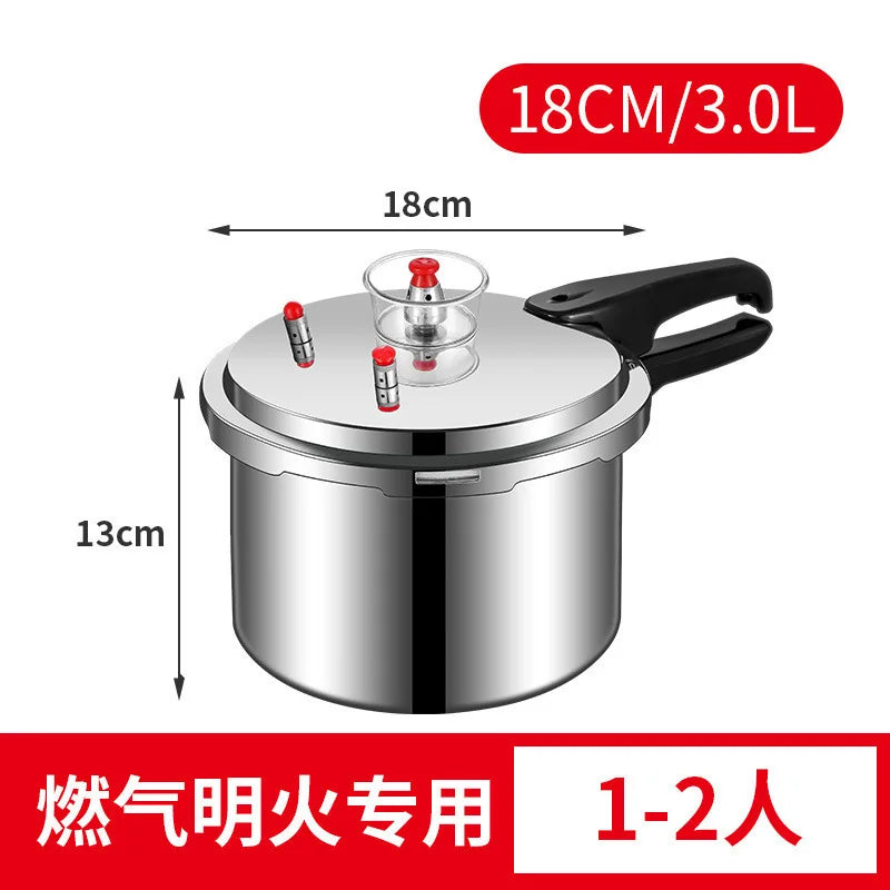 Pressure cooker, gas induction cooker, universal household gas, gas, open flame pressure cooker, large capacity.