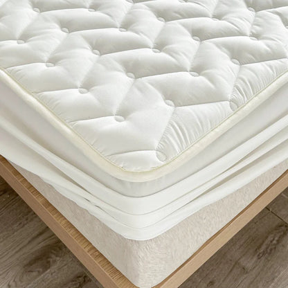 3pcs Waterproof Bedding Set 1pc Mattress Cover 2pcs Pillowcase Soft Comfortable Fitted Sheet Washable Durable Mattress Protector