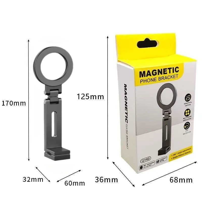 Universal Magnetic Phone Holder Travel Essentials Multi-axis Rotation Hands-Free Airplane Phone Mount Desktop Clip for Phone.