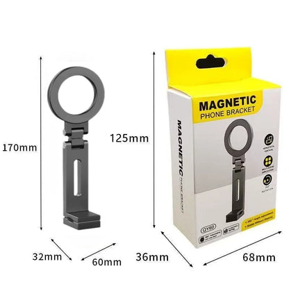 Universal Magnetic Phone Holder Travel Essentials Multi-axis Rotation Hands-Free Airplane Phone Mount Desktop Clip for Phone.