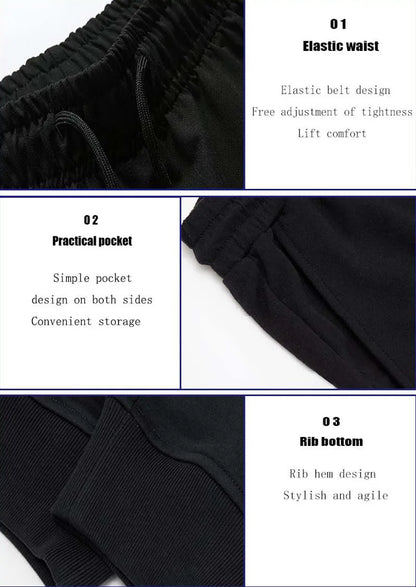 2025 Men's Fitness Jogging Sweatpants New Men's Casual Sports Pants Jogging Sports Pants Loose Running Pants Fitness Pan.