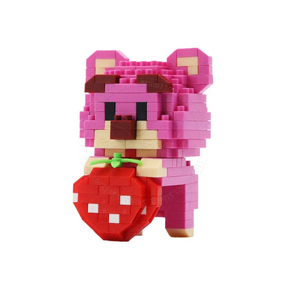 Stitch Disney Princess Elsa LinaBell Building Blocks Mickey Mouse Duck Mini Action Figures Blocks Assemble Toys Brick Kids Gifts