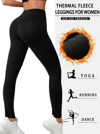 5PACK Super Soft Fleece Lined Leggings Women, Workout Yoga Running Thermal Warm Pants For cold winter.