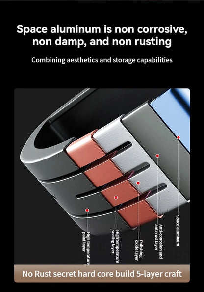 Kein Bohren Aluminium Badezimmer Regal Regale Shampoo Make-up Lagerung Halter Küche Organizer Wand Badezimmer Zubehör