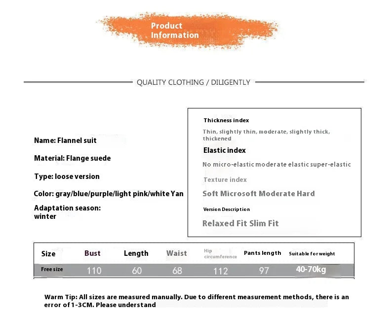 Winter-Damen-Pyjama-Homewear-Anzug, neues warmes Set aus Korallen-Fleece für Herbst und Winter, bequemer warmer Pyjama-Homewear-Anzug.