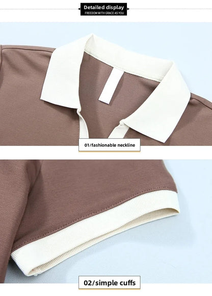 Casual Breathable Short Sleeve Sportswear Set for Middle-Aged Mothers Fashionable Summer Clothing Grandmother Style