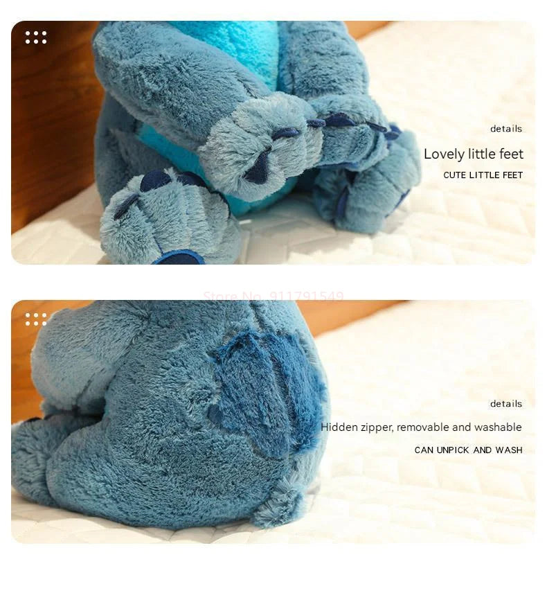 Disney Stitch Angel Stuffed Plush Toy Kawaii Lilo & Stitch Cartoon Plush Doll Stress Relief Pillow Comforting Toy for kids Gifts.