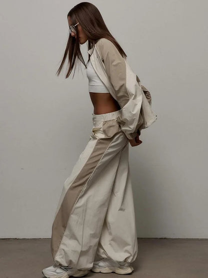 Two Piece Sets Pant Set Women Tracksuit Jogger Y2k Sweatshirts Autumn Winter Sports Elastic Waist Streetwear Pants Matching Sets.