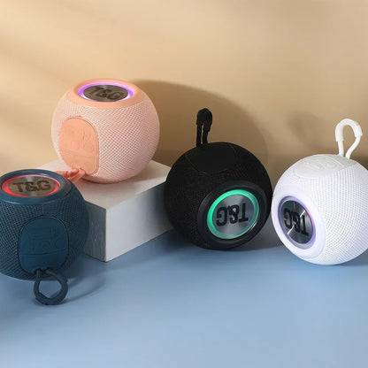 T&G TG337 Bluetooth Speaker Portable TWS Wireless Mini Bass Boombox LED Loudspeaker IPX7 Outdoor Music Player Support BT AUX FM.