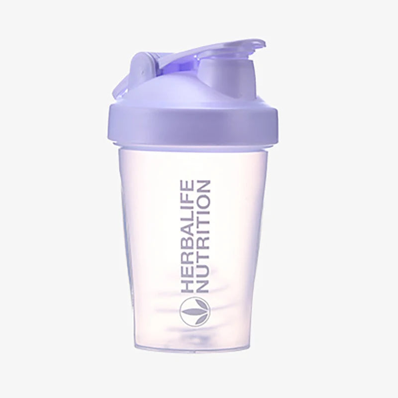 400ml Portable Protein Powder Shaker Bottle Leak Proof Water Bottle for Gym Fitness Training Sport Shaker Mixing Cup with Scale.