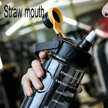 Super-large Capacity Water Cup  Student Outdoor Sports and Fitness  Shock-resistant and High-temperature Resistant Water Bottle.