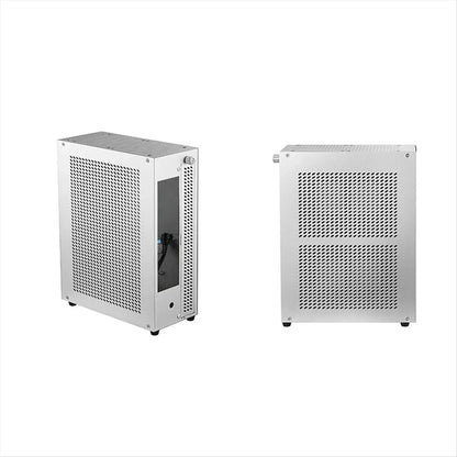 Desktop Chassis ITX Computer Case Mini NAS Computer Case Dual 3.5-Inch Hard Drive Front USB3.0 TYPEC Interface.