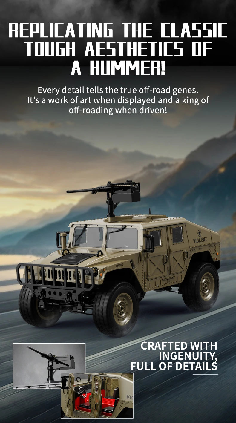 2.4G 1:14 RC Crawler 4WD Remote Control Car Simulation Military Model JJRC C8835 RC Car Offroad Climbing Vehicle Toys Gifts.