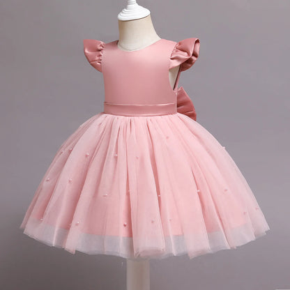 Die kleine Meerjungfrau elegante Prinzessin Spitze Kleid Kinder kleider für Mädchen Vintage Kinder Geburtstags feier Kleider Weihnachts kleidung.