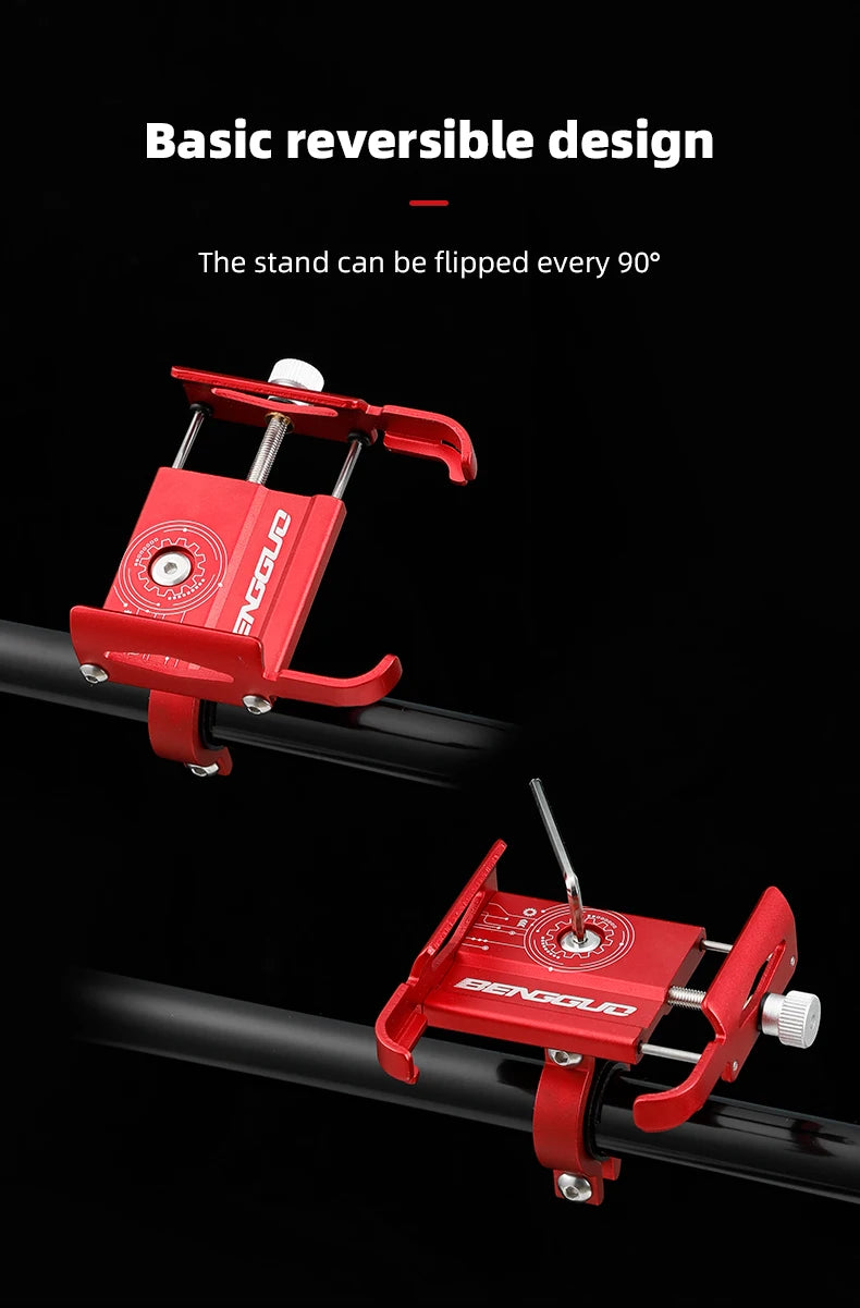 iBudim Bike Phone Holder 360 Rotation Bicycle Phone Holder for 4.7-7.0 inch Devices Motorcycle Handlebar Mobile Phone Stand.