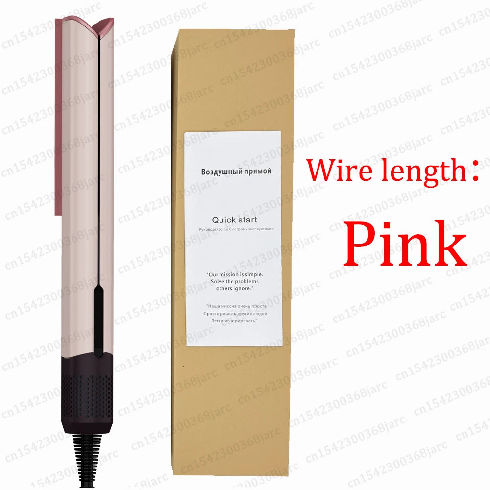 220V Professional Hair Straightener Hair Dryer Heat-Up Flat Negative Ion Iron Lasting Styling Straightener 2 in 1 With display