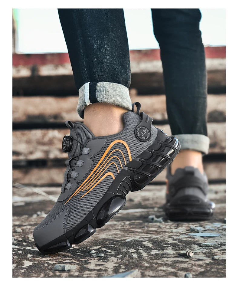 Men's Military Tactical Boots Army Boots Men Side Zipper Military Boots Men Anti-Slip Ankle Boots Work Safety Shoes Hiking Shoe.