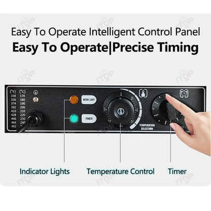 ITOP WG-1 Commerical Coin Waffle Maker Non Stick Pan Waffle Maker Snack Maker Bread Machine Round Waffle Maker Timer 110V 220V.