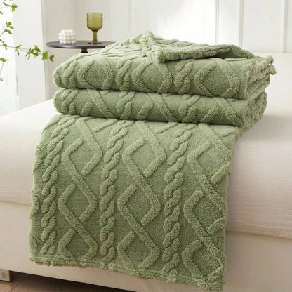 1pc Single-Layer Coral Fleece Blanket, Lightweight & Multi-Purpose Blanket Bed Cover,For Living Room Sofa Cover, Nap Blanket.