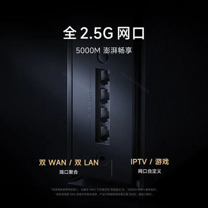 Xiaomi Router BE6500 Pro Wifi 7 Hub Gateway IPTV 2.5G Ethernet Port 1GB Large Memory OFDMA IPV6 WPA3 Repeater Signal Amplifier.