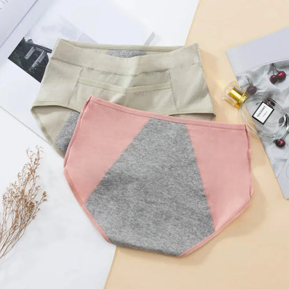 3PCS Cotton Menstrual Panties Leak Proof Breathable Cartoon cat Panties Woman Women Girls Physiological Pants Women's Intimates