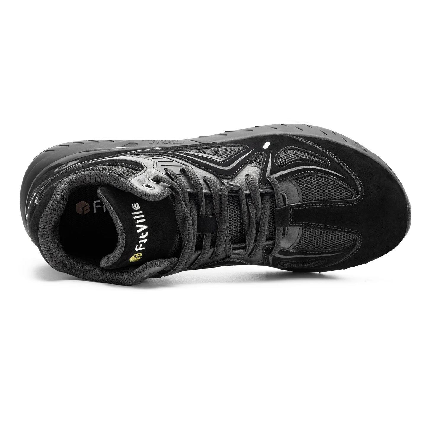 FitVille Herren-High-Top-Basketballschuhe, verbreitert, leicht, lässig, atmungsaktiv, für männliche geschwollene Füße, lindert Schmerzen