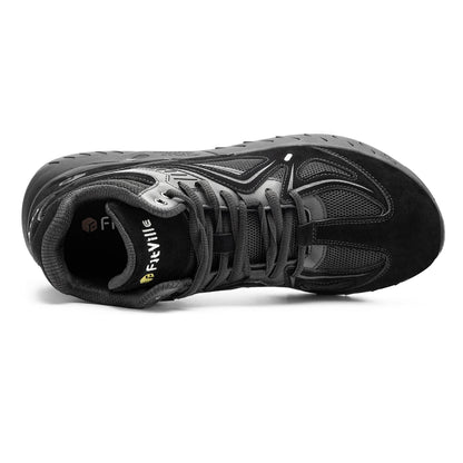 FitVille Herren-High-Top-Basketballschuhe, verbreitert, leicht, lässig, atmungsaktiv, für männliche geschwollene Füße, lindert Schmerzen