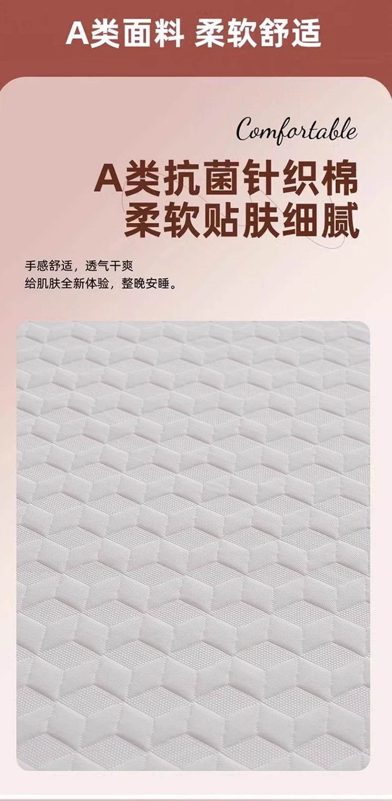 Anpassbare Memory-Schaum-Latexmatratze, Heimbettmatratze, weiches Schlafzimmerkissen, speziell für Mietzimmer