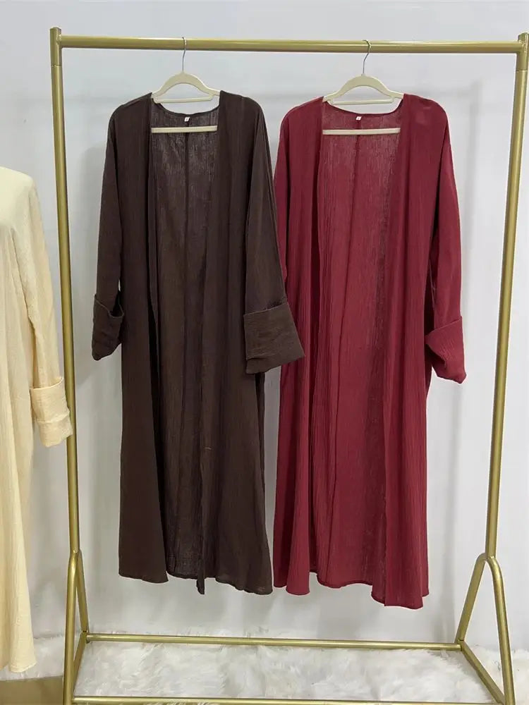 Modest Kimono Abaya Dubai Muslim Sets Islam Kaftan Dresses Kebaya Robe Femme Musulmane Abayas For Women Caftan Marocain Djellaba.