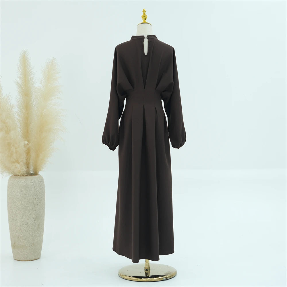 Ramadan Linen Abaya Dubai Turkey Islam Muslim Modest Dress Kaftan Prayer Clothes For Women Kebaya Robe Arabe Femme Musulmane