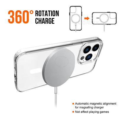 Clear Case For iPhone 17 16 Pro Max 17 Air Case 16 15 14 13 12 11 Pro Max Case For Magsafe for iPhone16 Plus Luxury Cover Cases