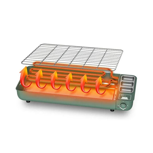 Household 220v Electric Oven Household Self-service Barbecue Oven Barbecue Mutton Kebabs Korean Small Multi- Function Indoor La.