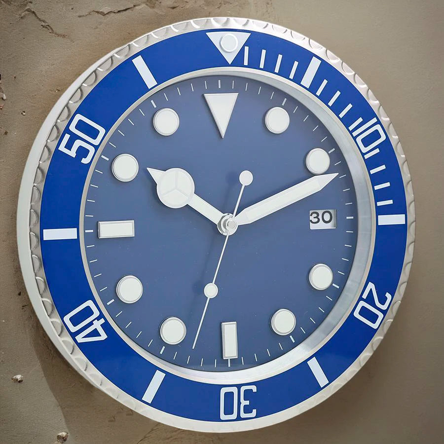 1pc 13 inch Luxus kreative Metall Wanduhr, Wohnzimmer und Arbeits zimmer Dekoration Wanduhr, fluor zierende Uhr Zifferblatt, batterie frei