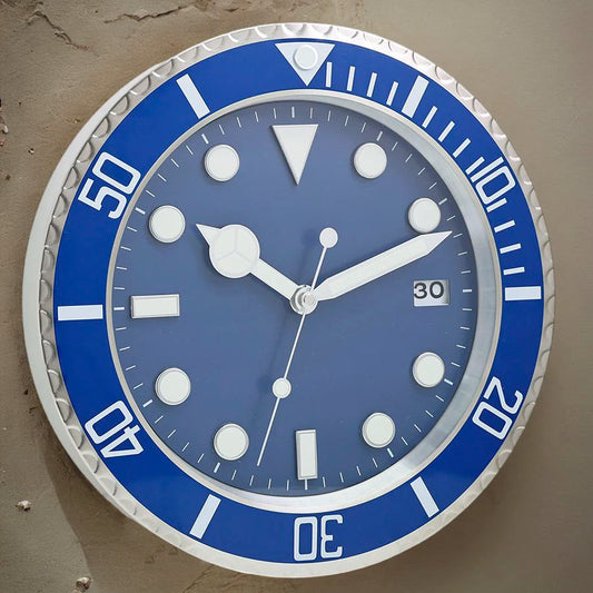 1pc 13 inch Luxus kreative Metall Wanduhr, Wohnzimmer und Arbeits zimmer Dekoration Wanduhr, fluor zierende Uhr Zifferblatt, batterie frei