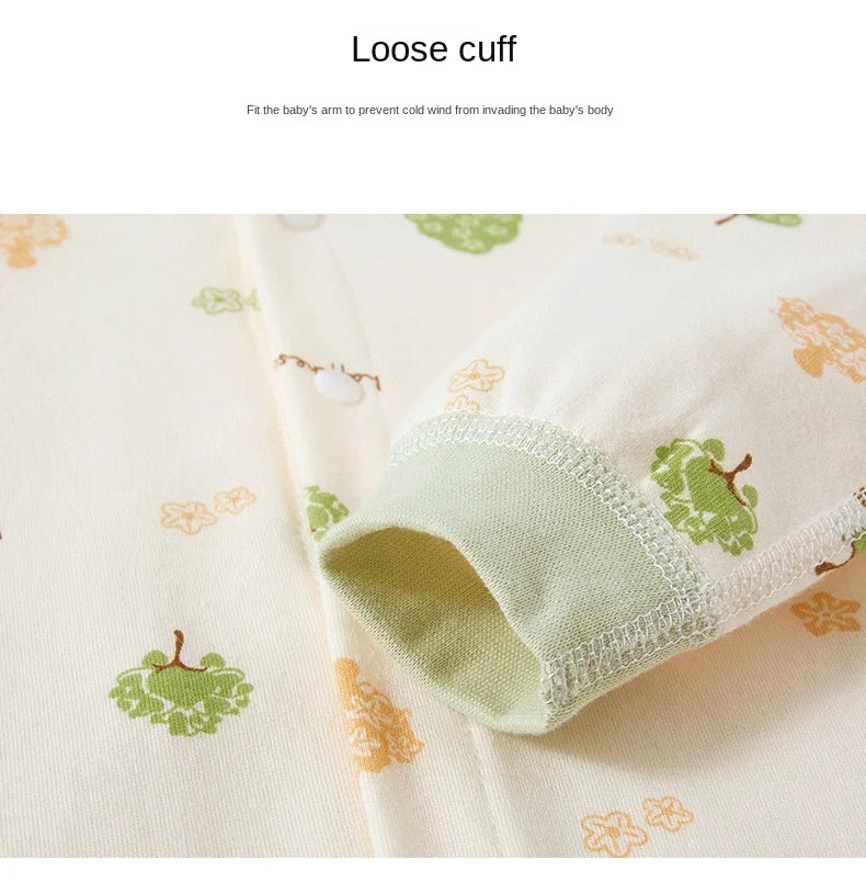 Baby-Body, Baumwolle, bedruckt, langärmelig, für Jungen und Mädchen, für Kleinkinder, Komfort, Creeper, Einteiler, Frühling und Herbst.