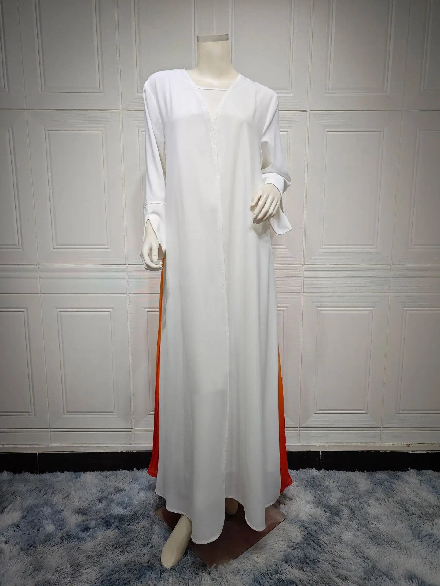 Ramadan Open Chiffon Kimono Abaya Kaftans Turkey Islam Muslim Dress Prayer Clothes Women Djellaba Kebaya Robe Femme Musulmane.