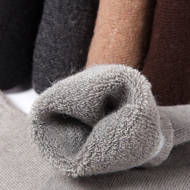 2025 New Winter Super Thicker Warm Socks Wool Male Men Women Socks Solid Socks Merino Wool Socks Against Cold Snow Terry Socks.
