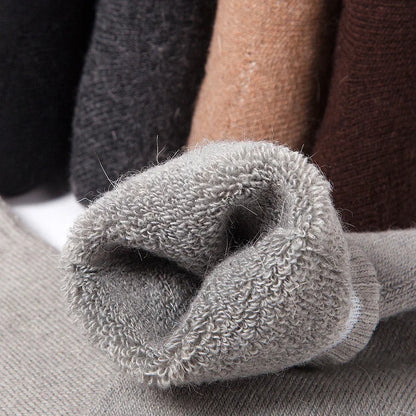 2025 New Winter Super Thicker Warm Socks Wool Male Men Women Socks Solid Socks Merino Wool Socks Against Cold Snow Terry Socks.