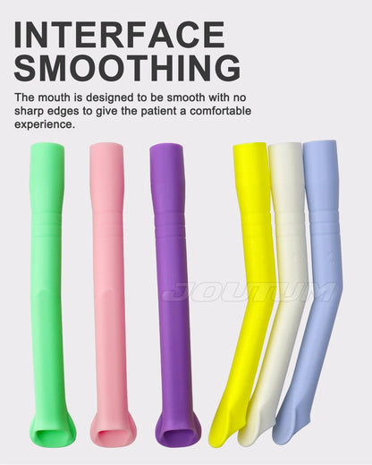 10pcs Dental Autoclavable Strong Suction Tips Dental Duckbill Evacuation Tips Aspirator Saliva Tube Suction Tips Dental Material.