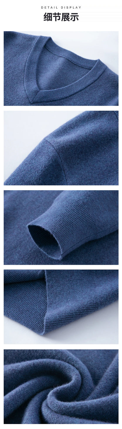 Top Grade Thick Anti-Pilling New Fashion Brand Autum Winter Knit Pullover Men Slim Fit Sweater Business Casual Woolen Jumper