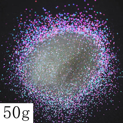 Ultra Fine Colorful Spark - Solvent Resistant White Iridescent Glitter -  - 015 Size, 0.5 mm