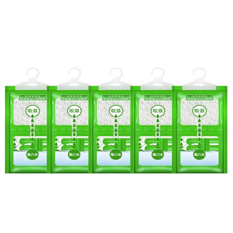 Hangable Wardrobe Moldproof Moisture Proof Dehumidification Bag humidity Moisture Absorbing Bag Closet Dehumidizer Eco Friendly.