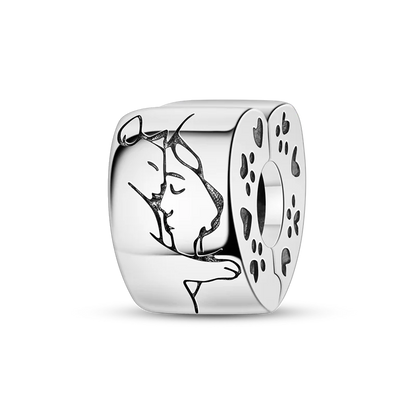 Silver Clasp 925 Sterling Silver CZ pave Clip Charms Daisy Beads Stopper Safety Chain fit Original Bangle Bracelet Jewelry Clip