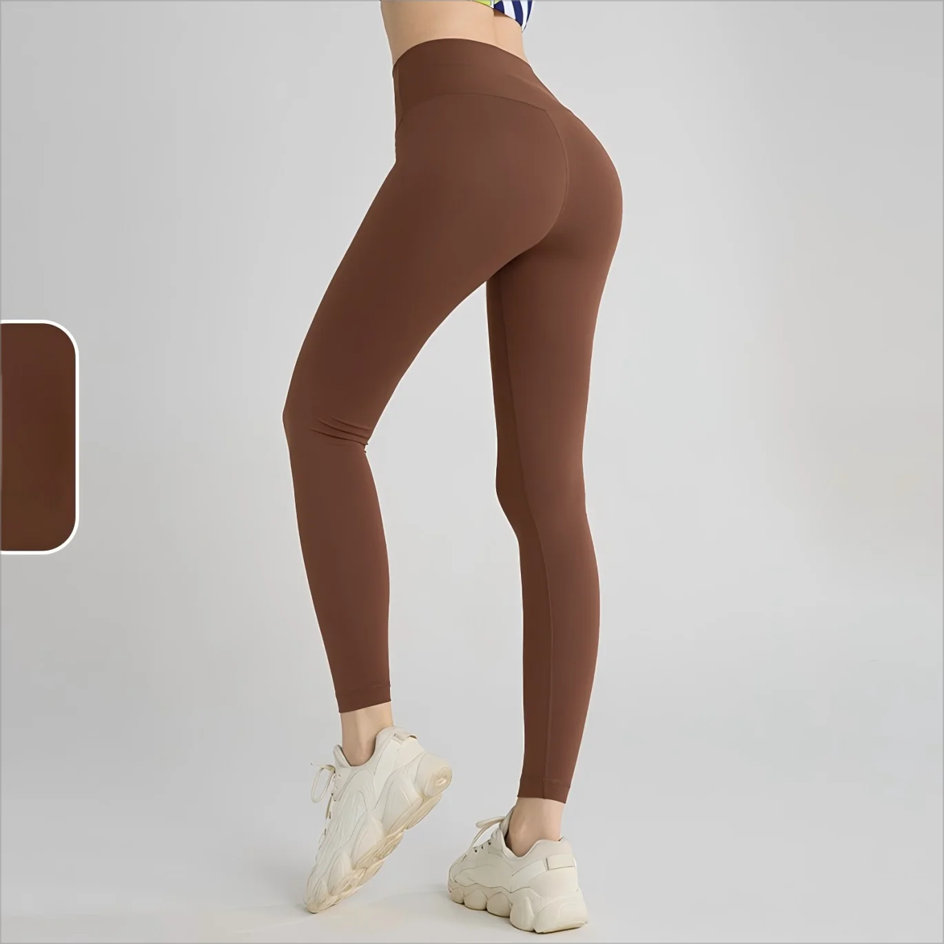 Women's High Waist Butt Lift Yoga Pants - No Camel Toe, Buttery Soft Naked Feeling, Peach Hip, Seamless Gym Running Leggings