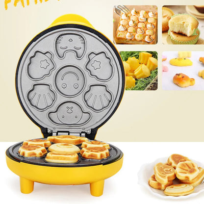 Mini Electric Walnut Cake Maker Automatic Nut Waffle Bread Machine Sandwich Iron Toaster Baking Breakfast Pan Oven 220V EU plug.
