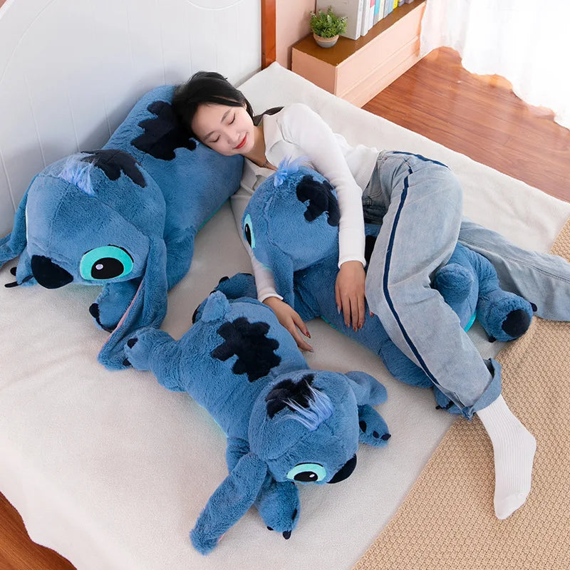 45-80cm Lilo & Stitch Disney Plush Doll Big Stuffed Animals Toys Pillow for Sleep Children Birthday Gift Valentine's Day Present.