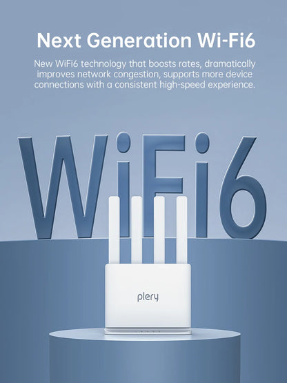 PLERY WiFi6 300Mbps 4G LTE CAT4 Outdoor Router Insert a Sim 2.4Ghz Wifi signal Router Wireless Extender amplifier plug and play.